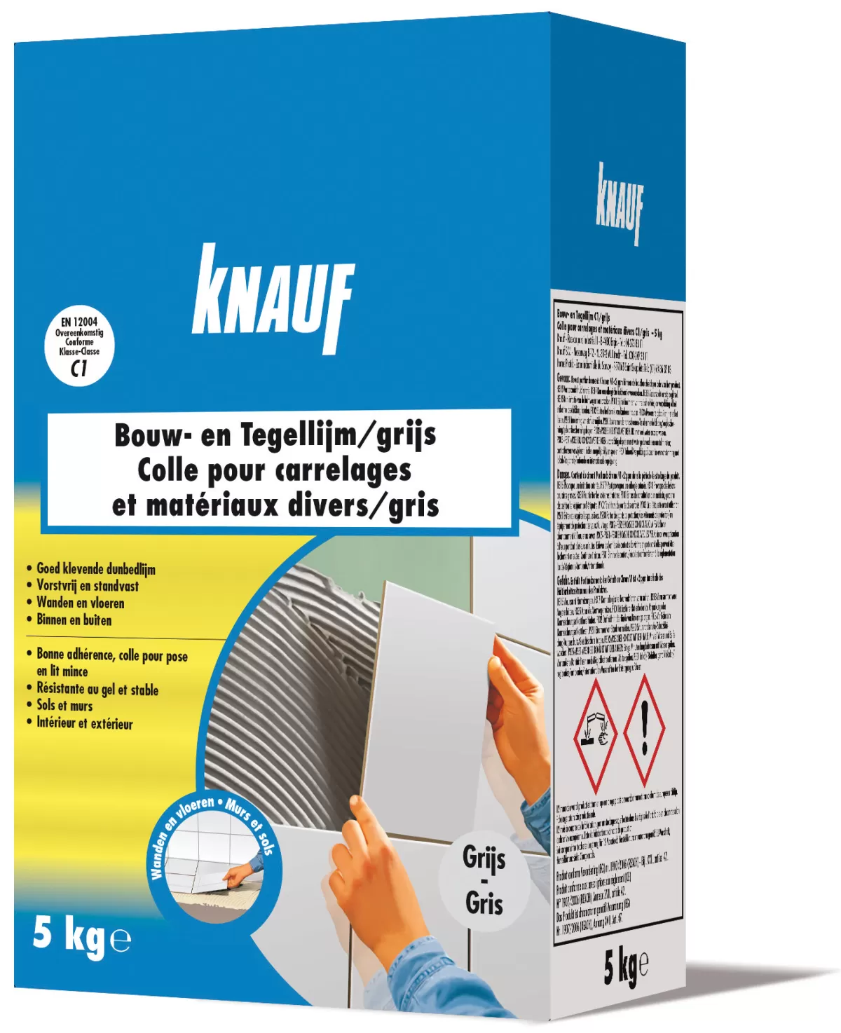 Brico Knauf Bouw-En Tegellijm Grijs 5 Kg