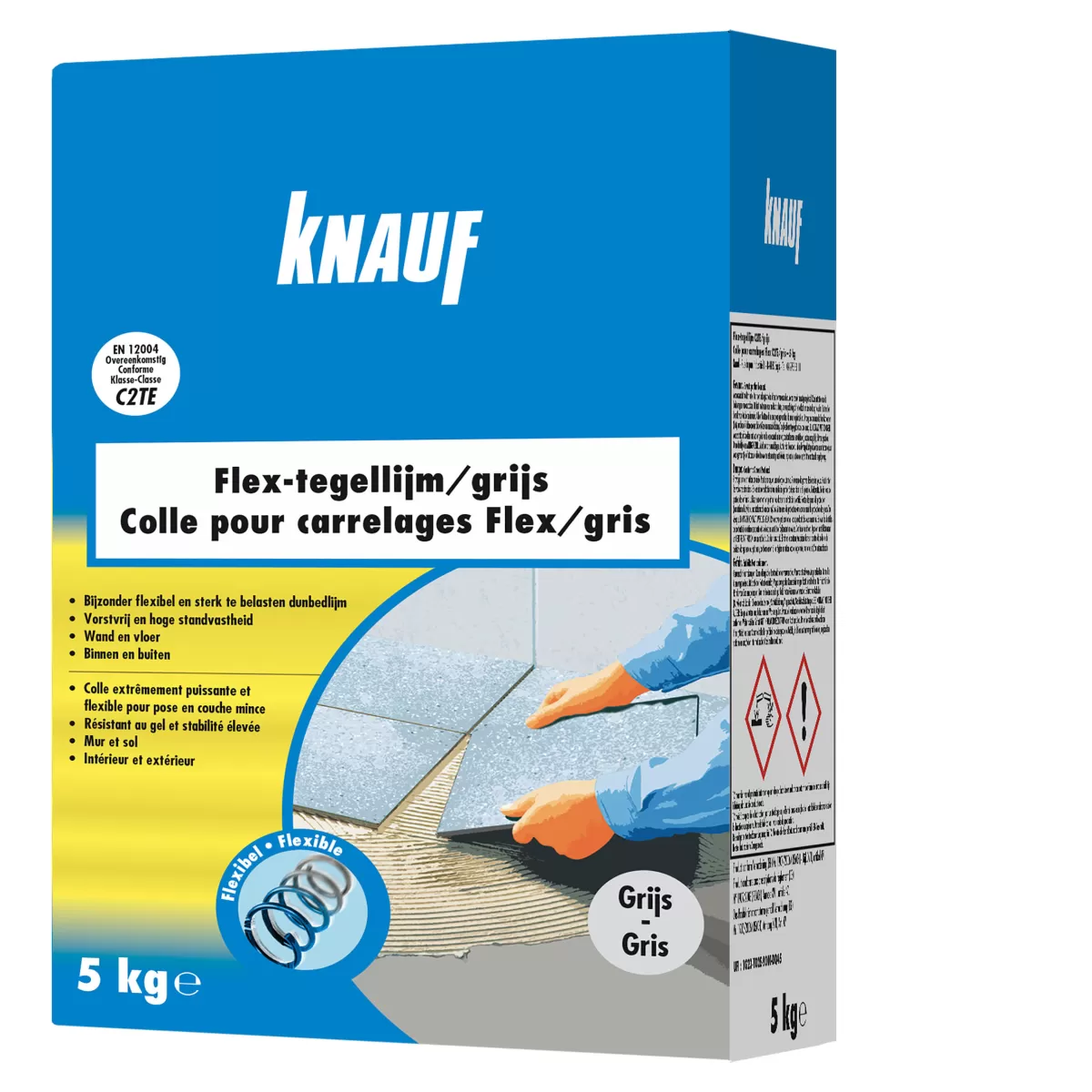 Brico Knauf Tegellijm 'Flex' Grijs 5 Kg