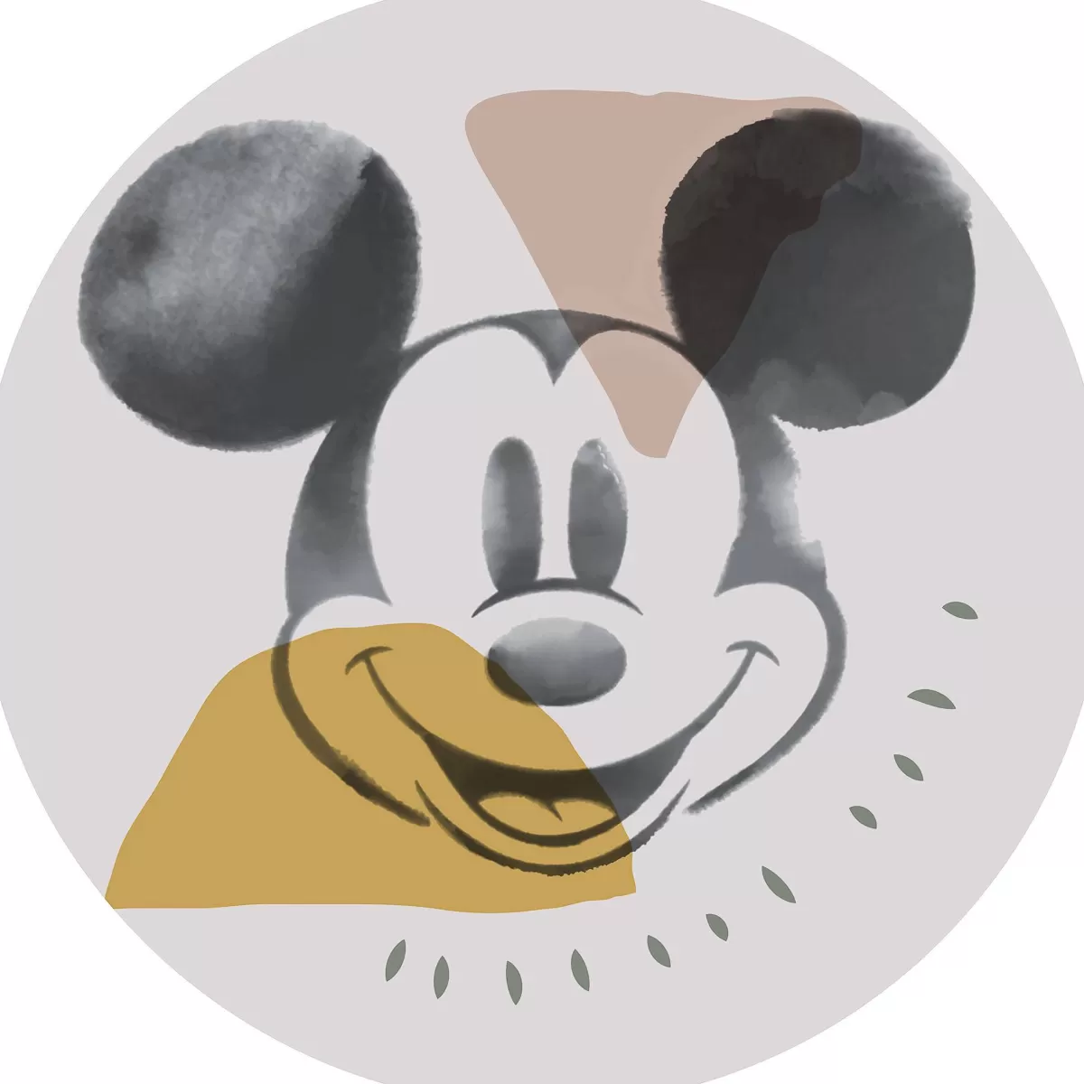 Brico Komar Stippen Mickey Abstract Sticker O125Cm Cheap