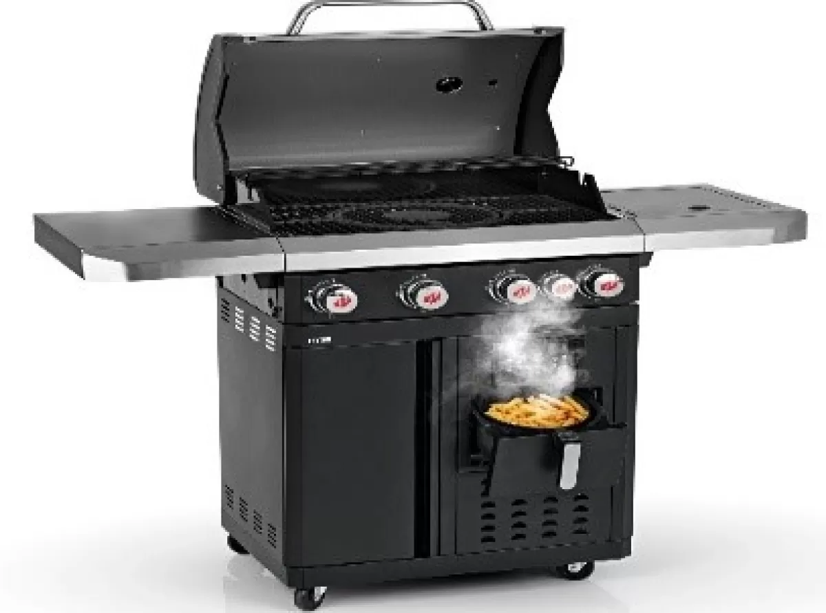 Brico Gasbarbecue-Landmann Gasbarbecue Fryton 4.1 Cook 4X3Kw + Airfryer