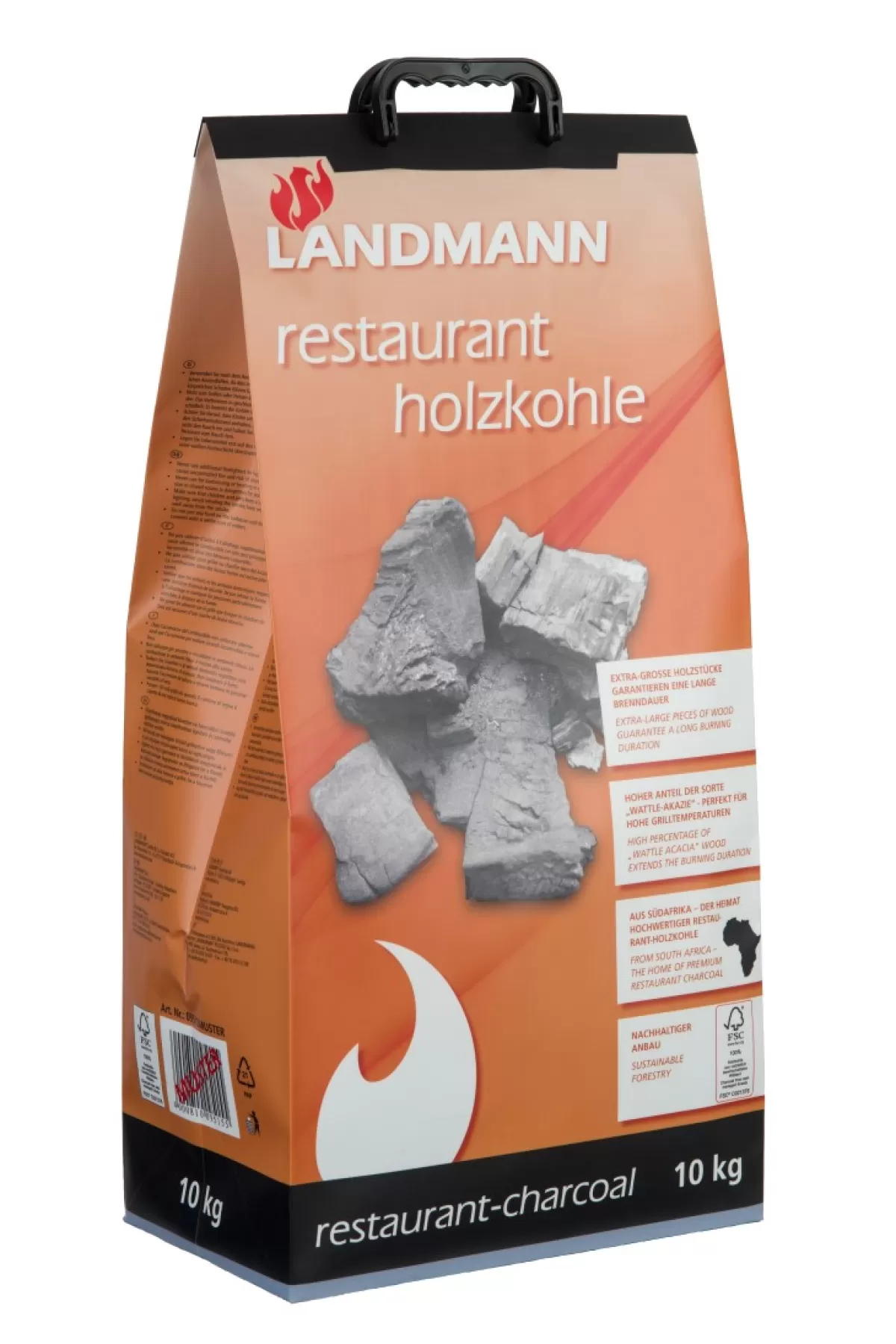 Brico Houtskool En Briketten-Landmann Houtskool Restaurant 10Kg