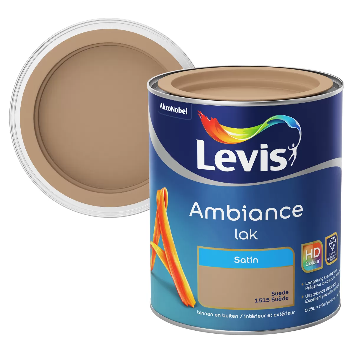 Brico Lakken-Levis Lak Ambiance Satijn Suede 750Ml