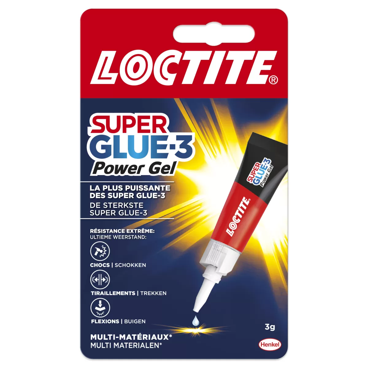 Brico Lijm- & Kitpistolen-Loctite Secondelijm Power Flex Super Glue-3 3Gr