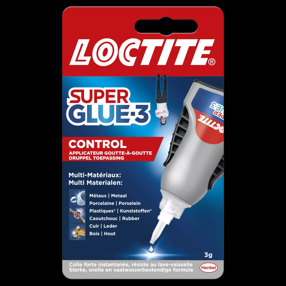 Brico Lijm- & Kitpistolen-Loctite Secondelijm Super Glue-3 Control 3Gr