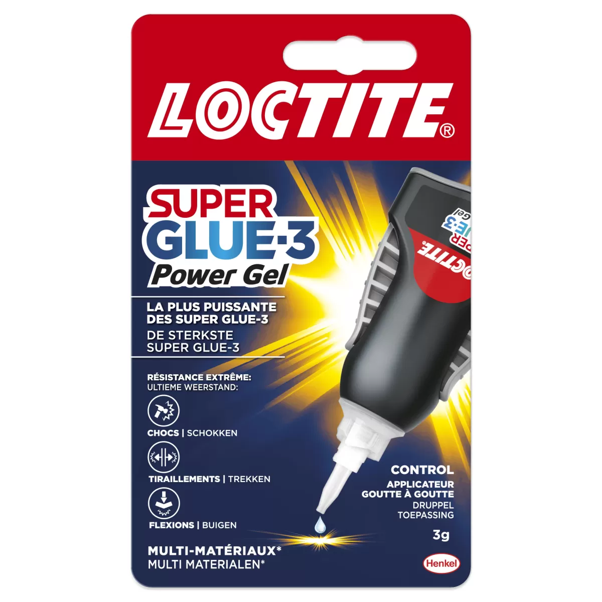 Brico Lijm- & Kitpistolen-Loctite Secondelijm Super Glue-3 Power Gel 3Gr