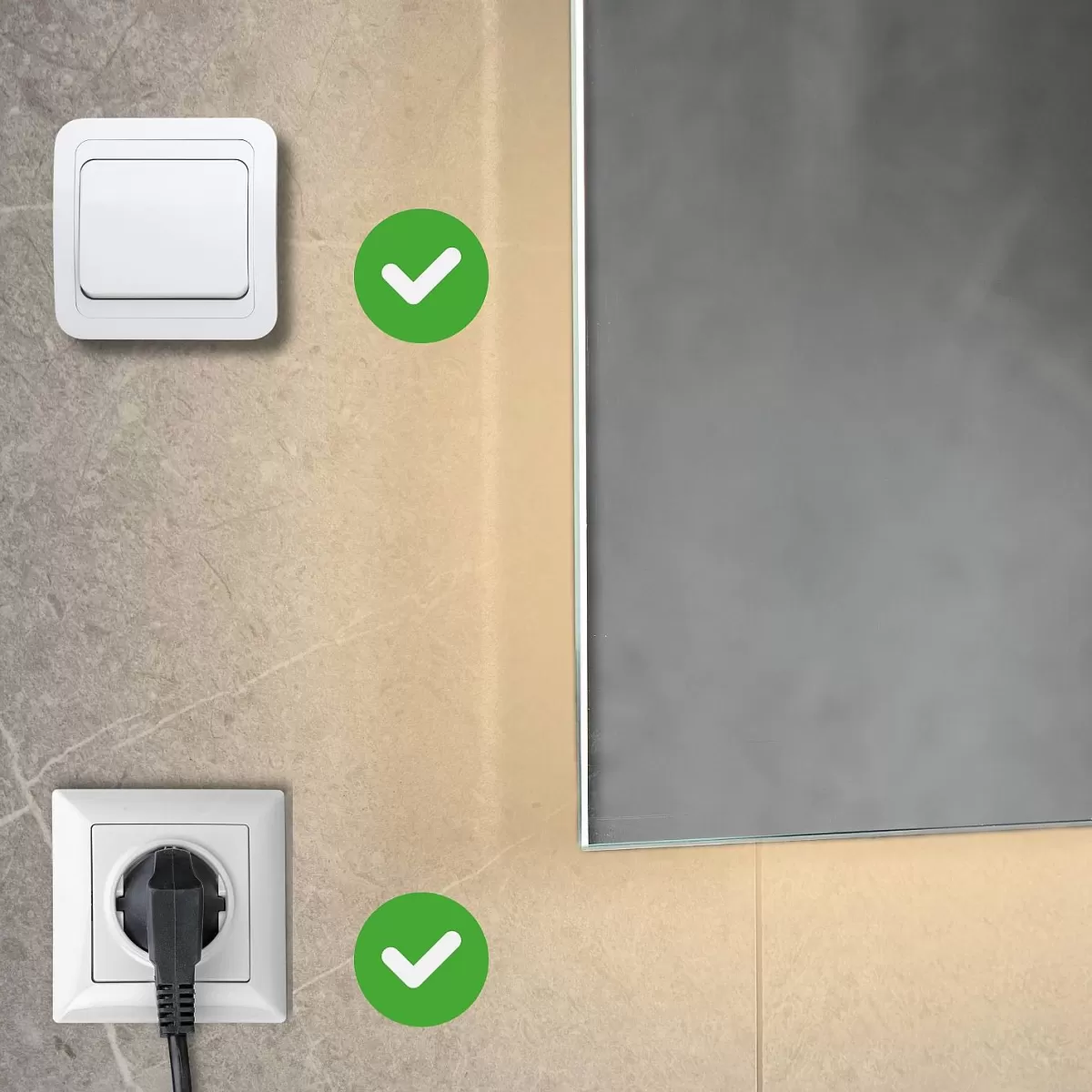Brico Lomazoo Badkamerspiegel Bryce Met Led Verlichting 60 X 80 Cm New