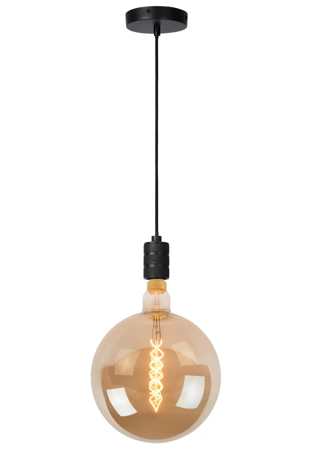 Brico Lucide Hanglamp Jova Zwart E27