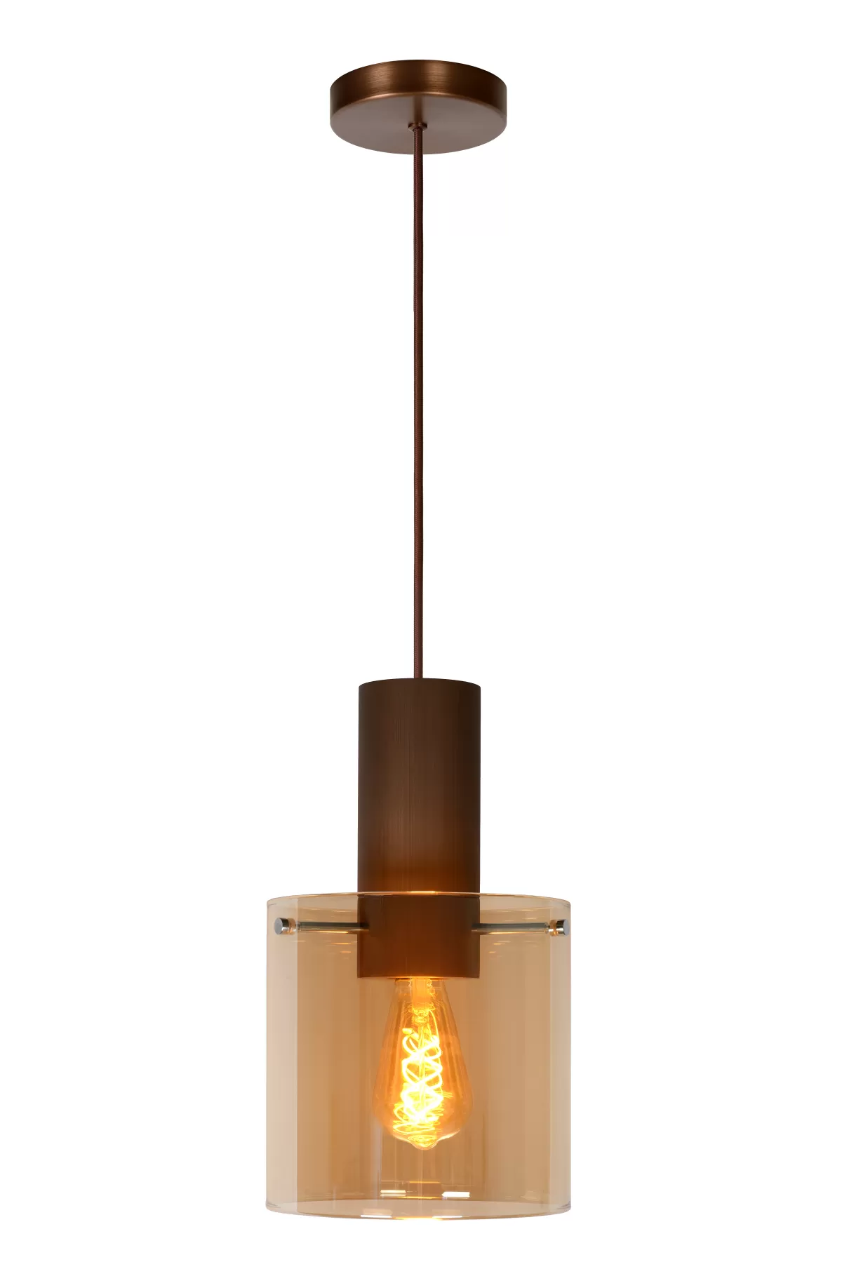 Brico Lucide Hanglamp Toledo Amber 20Cm E27