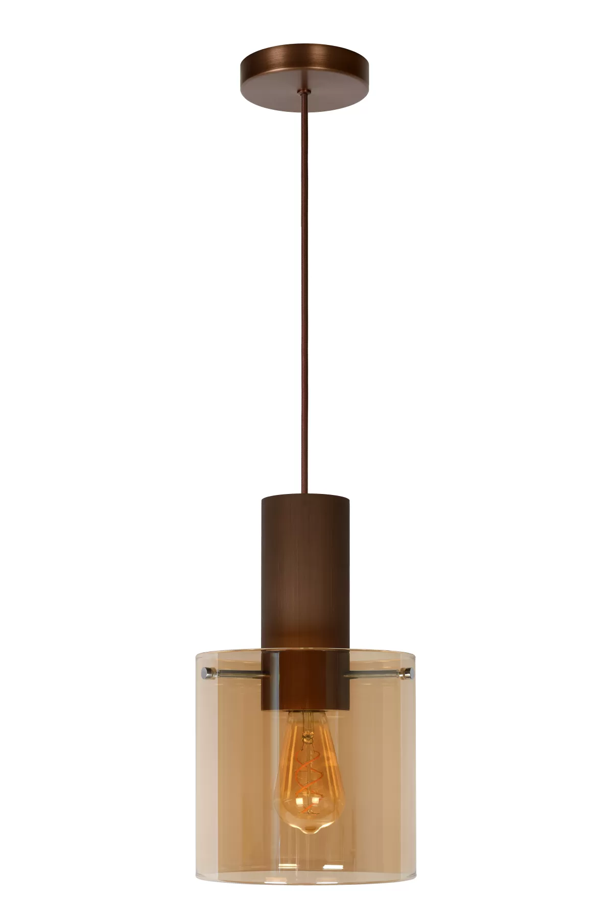 Brico Lucide Hanglamp Toledo Amber 20Cm E27