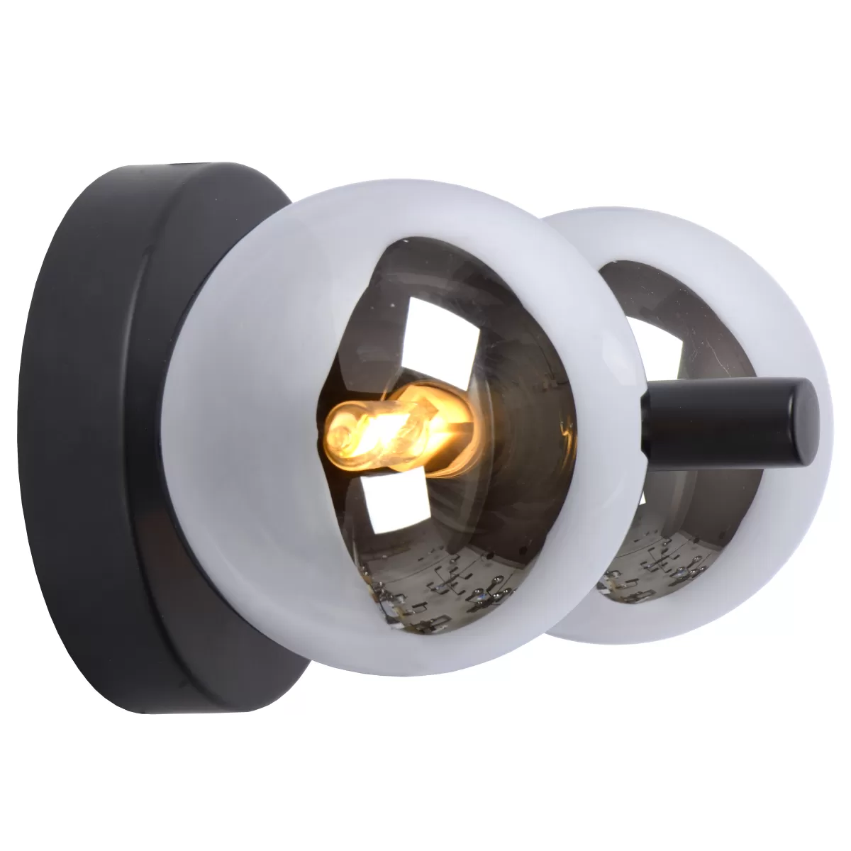 Brico Lucide Wandlamp Tycho Zwart 2Xg9