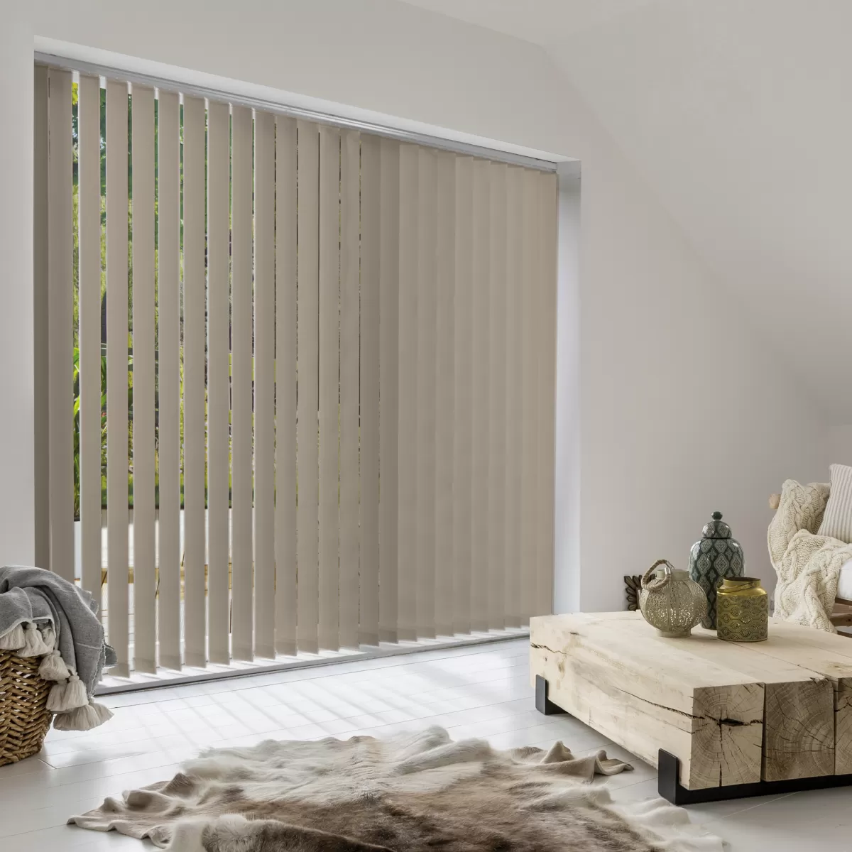 Brico Lamellen-Madeco 3121 Verticale Lamellen Alaska 5 Stuks Taupe 8,9 X 260 Cm