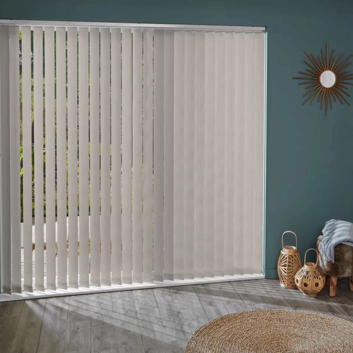 Brico Lamellen-Madeco 3222 Verticale Lamellen Deluxe 5 Stuks Kalksteen 8,9 X 280 Cm