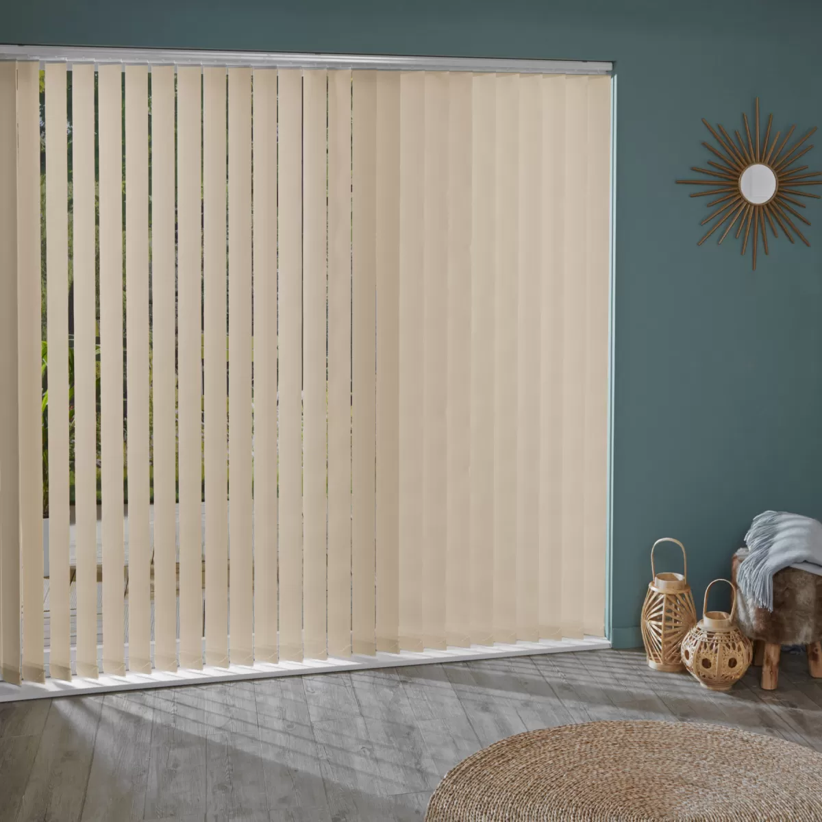Brico Lamellen-Madeco 3223 Verticale Lamellen 5 Stuks Beige 8,9 X 280 Cm