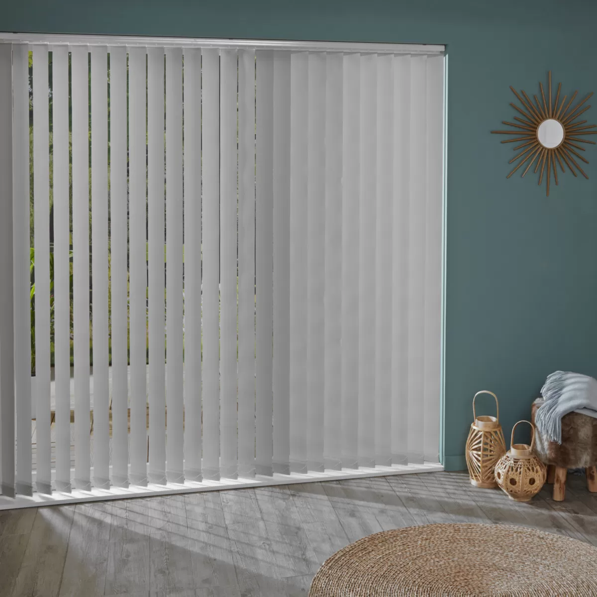 Brico Lamellen-Madeco 3298 Verticale Lamellen Deluxe 5 Stuks Grijs 8,9 X 280 Cm