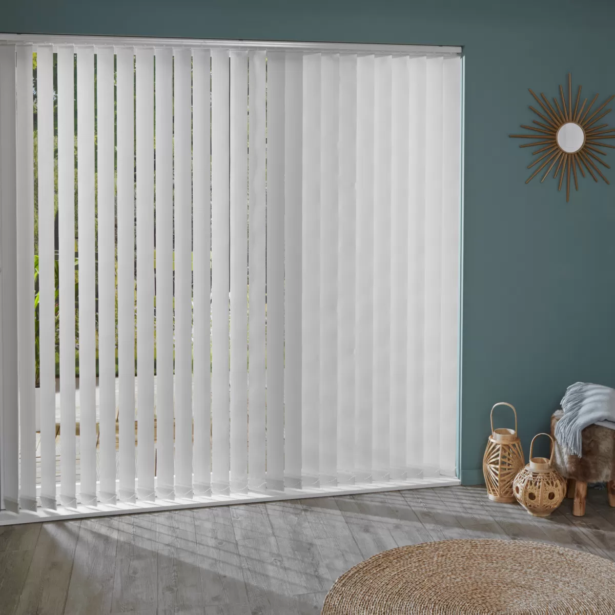 Brico Lamellen-Madeco 3474 Verticale Lamellen Corona 5 Stuks Wit 8,9 X 280 Cm