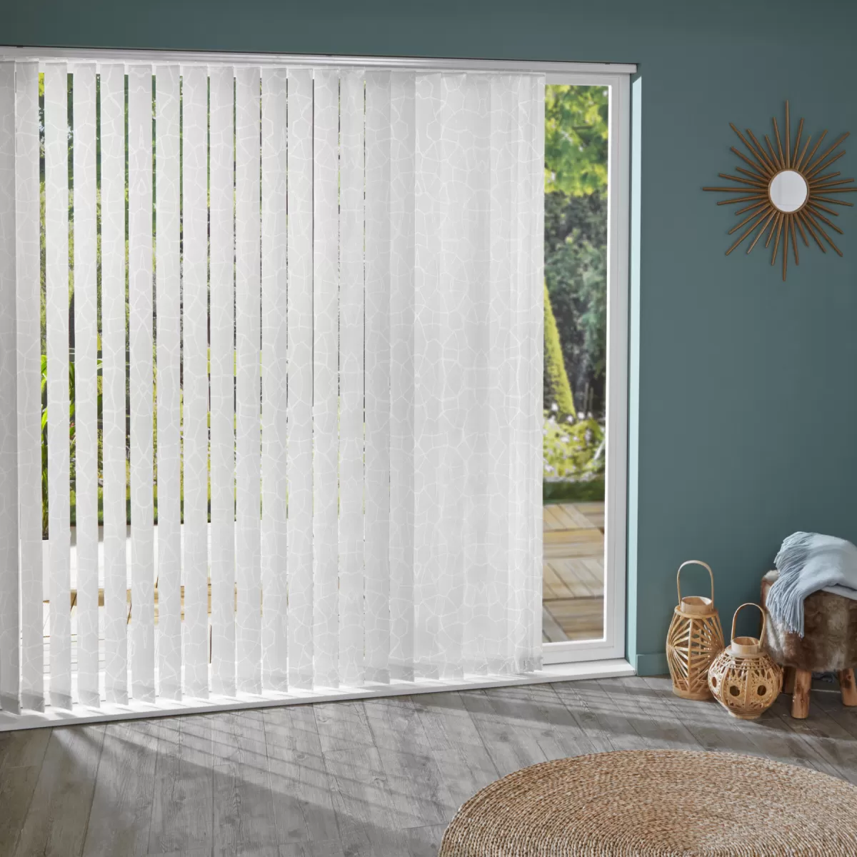Brico Lamellen-Madeco 3517 Verticale Lamellen Ecailles 5 Stuks Wit 8,9 X 280 Cm