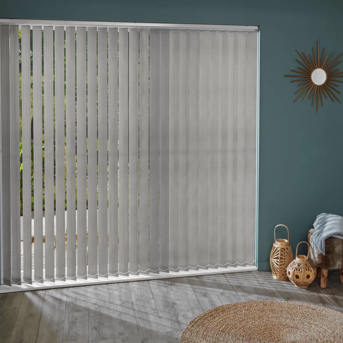 Brico Lamellen-Madeco 3696 Verticale Lamellen Lezerd 5 Stuks Taupe 8,9 X 280 Cm