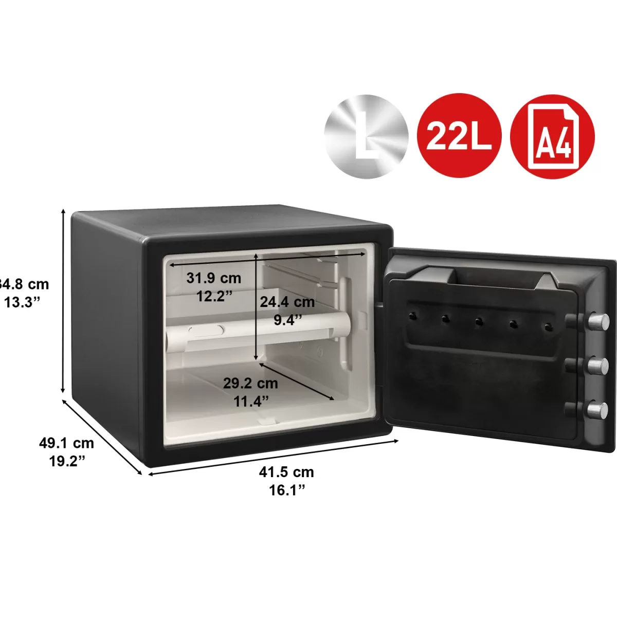 Brico Kluizen-Master Lock Veiligheidskluis Met Digitale Combinatie Brand- & Water Bestendig