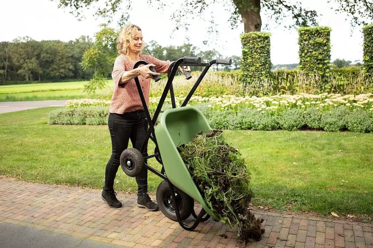 Brico Matador Kruiwagen 90Ltr Ergo Toro® Ct Groene Bak Met Extra Brede Store