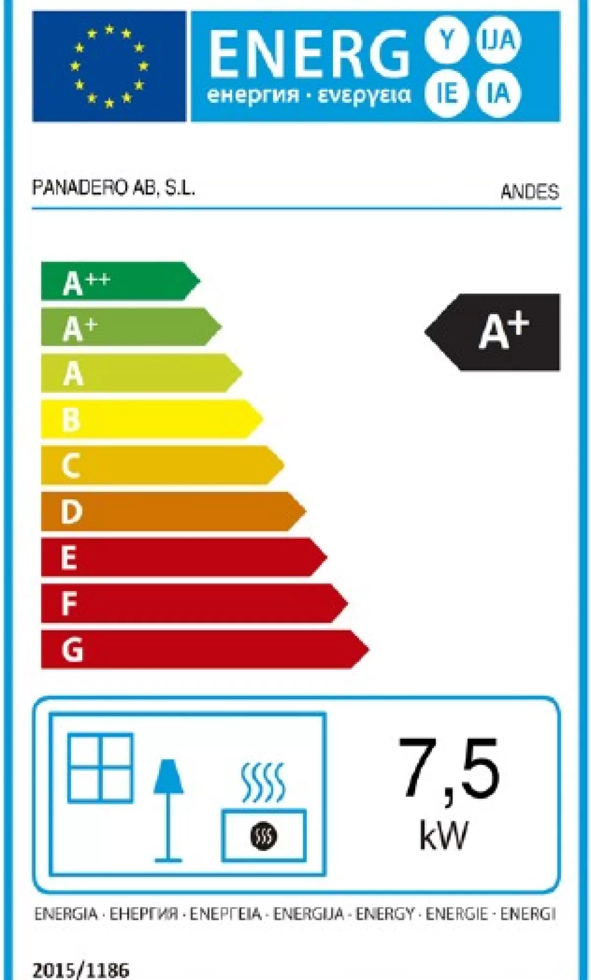 Brico Panadero Houtkachel Andes Ecodesign 7,4Kw