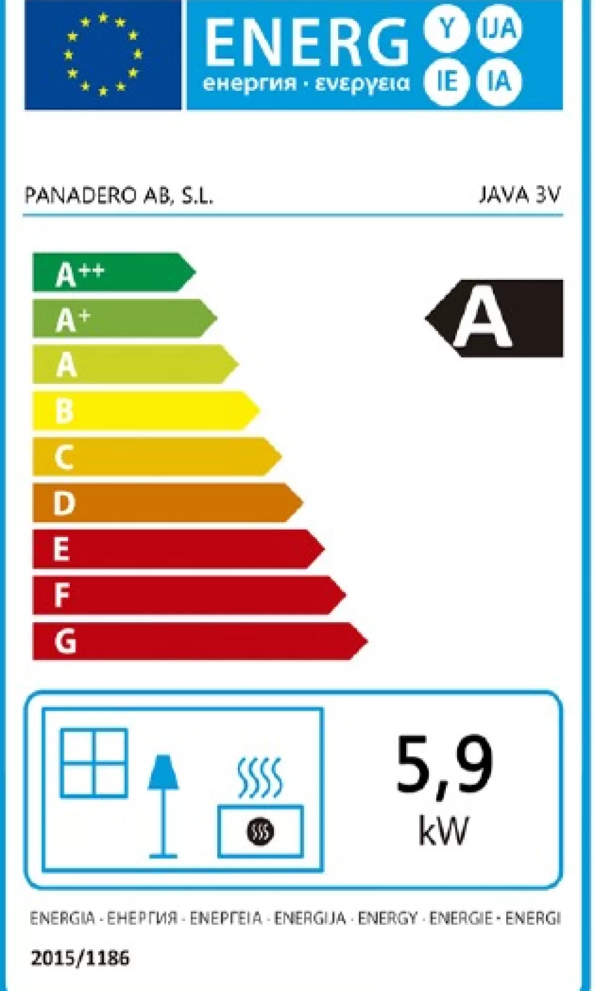 Brico Panadero Houtkachel Jave 3V Ecodesign 5,9Kw