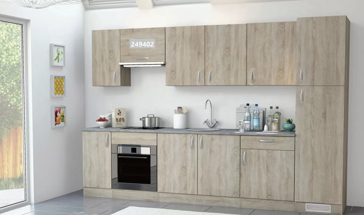 Brico Paprika Meubel Voor Dampkap 60Cm Geborsteld Eik Melamine Cheap