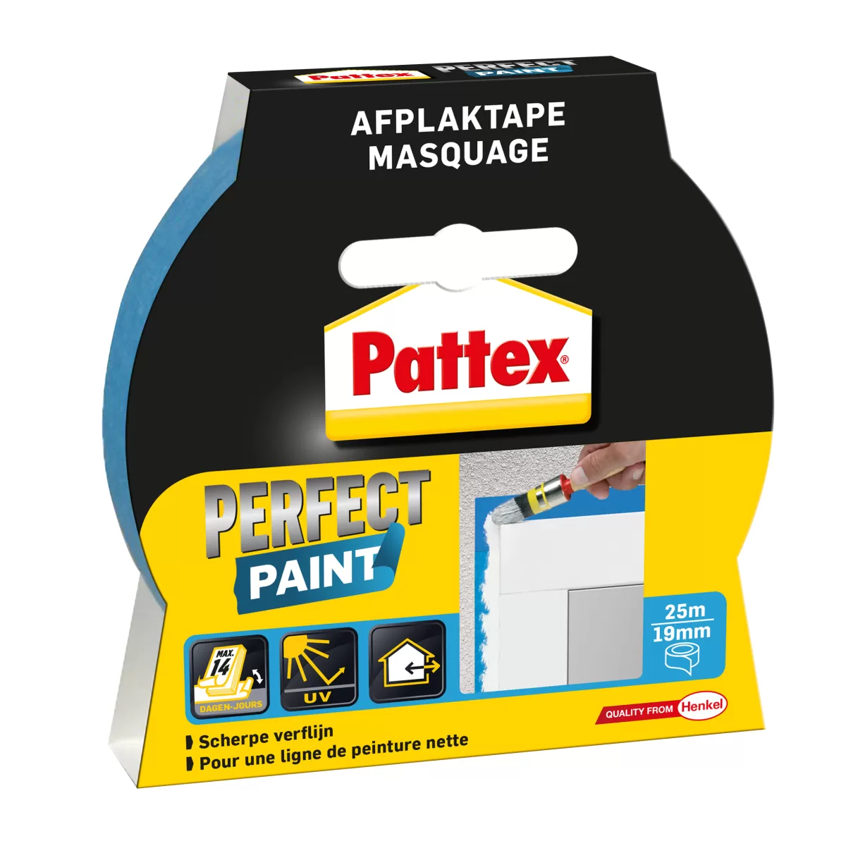 Brico Afplaktape-Pattex Afplaktape Perfect Paint 19Mmx25M