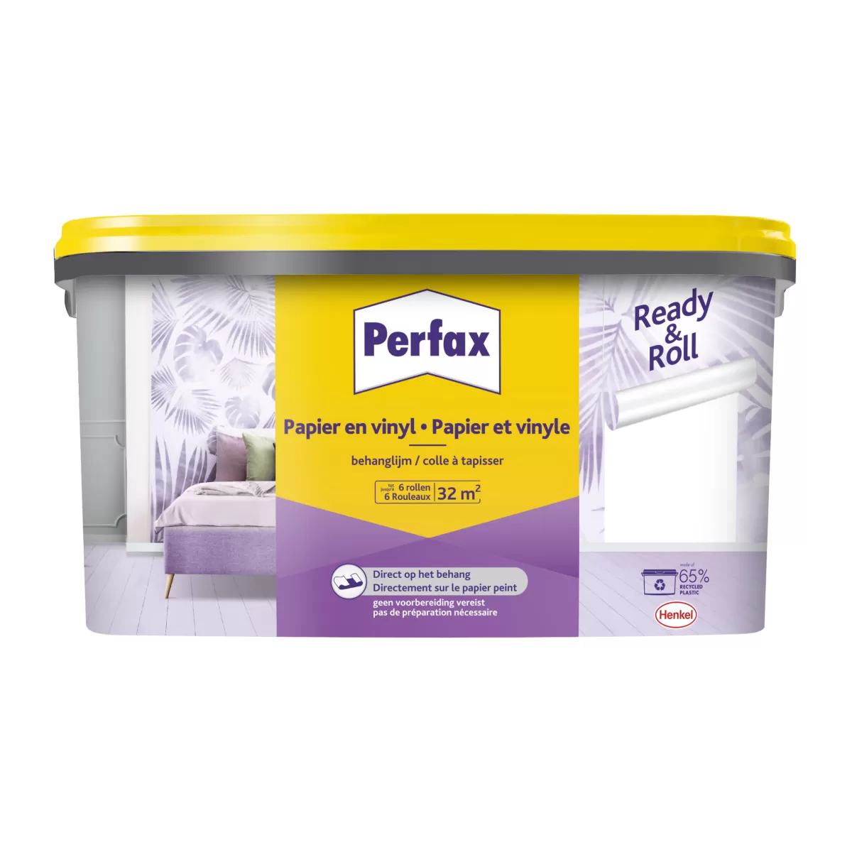 Brico Behanglijm-Perfax Behanglijm Ready&Roll Papier En Vinyl 4,5Kg