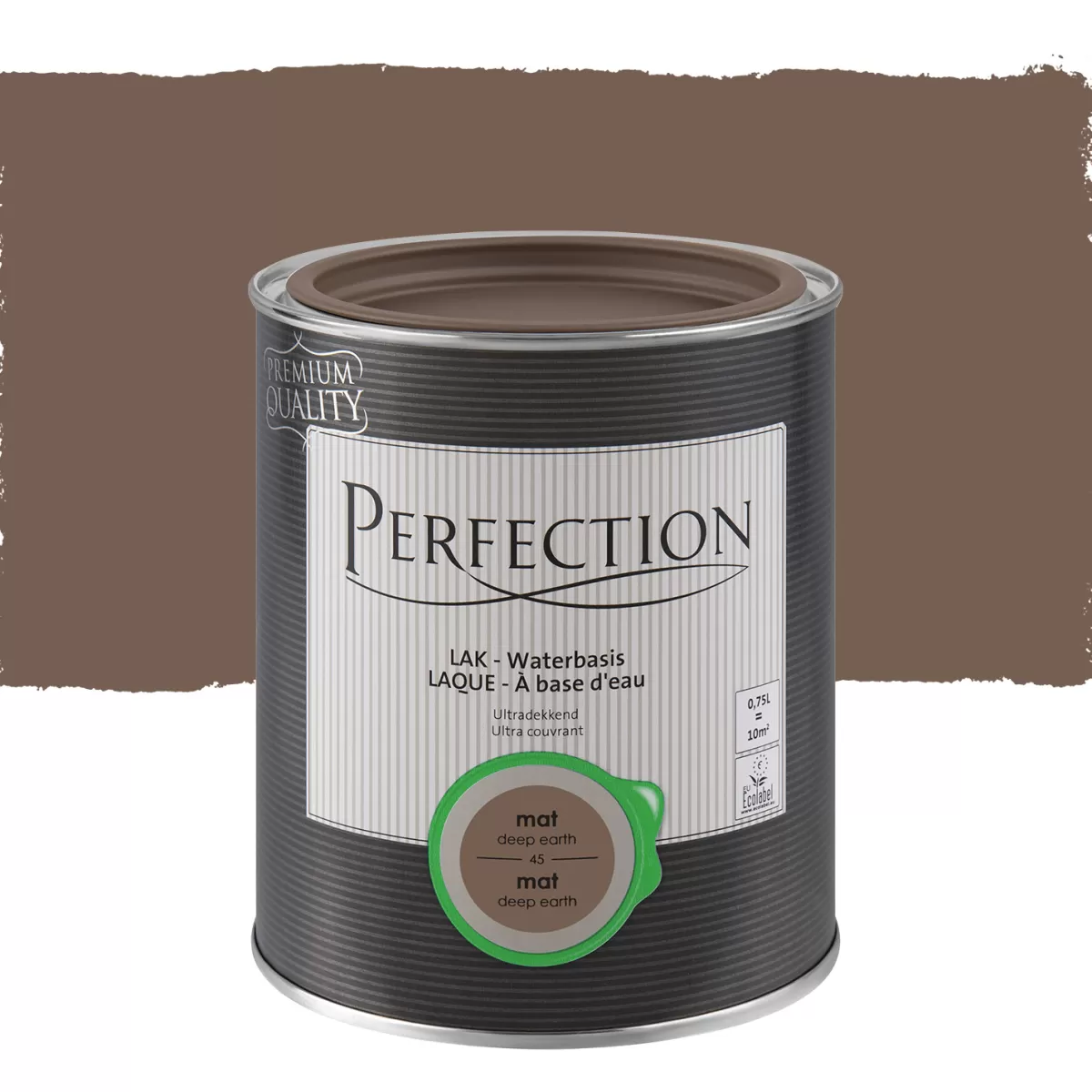 Brico Lakken-Perfection Lak Ultradekkend Mat Deep Earth 750Ml