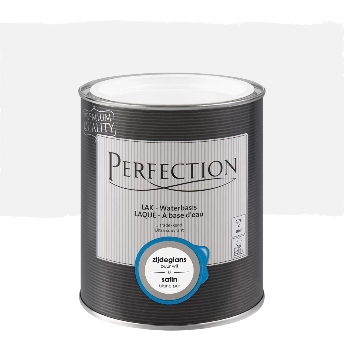 Brico Lakken-Perfection Lak Ultradekkend Zijdeglans Puur Wit 750Ml