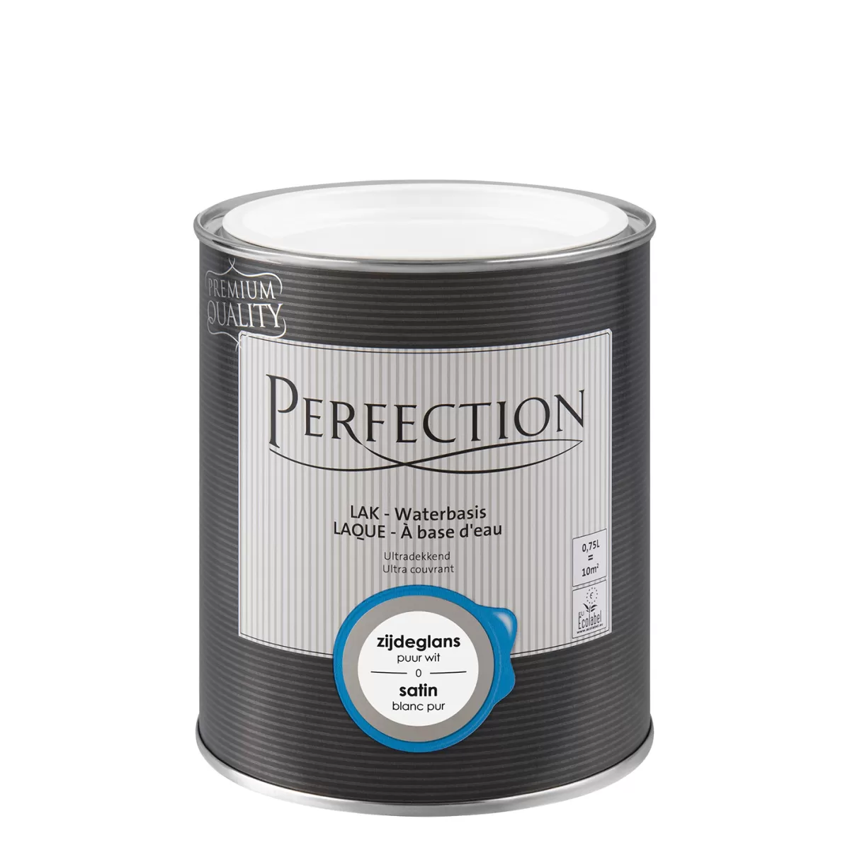 Brico Lakken-Perfection Lak Ultradekkend Zijdeglans Puur Wit 750Ml