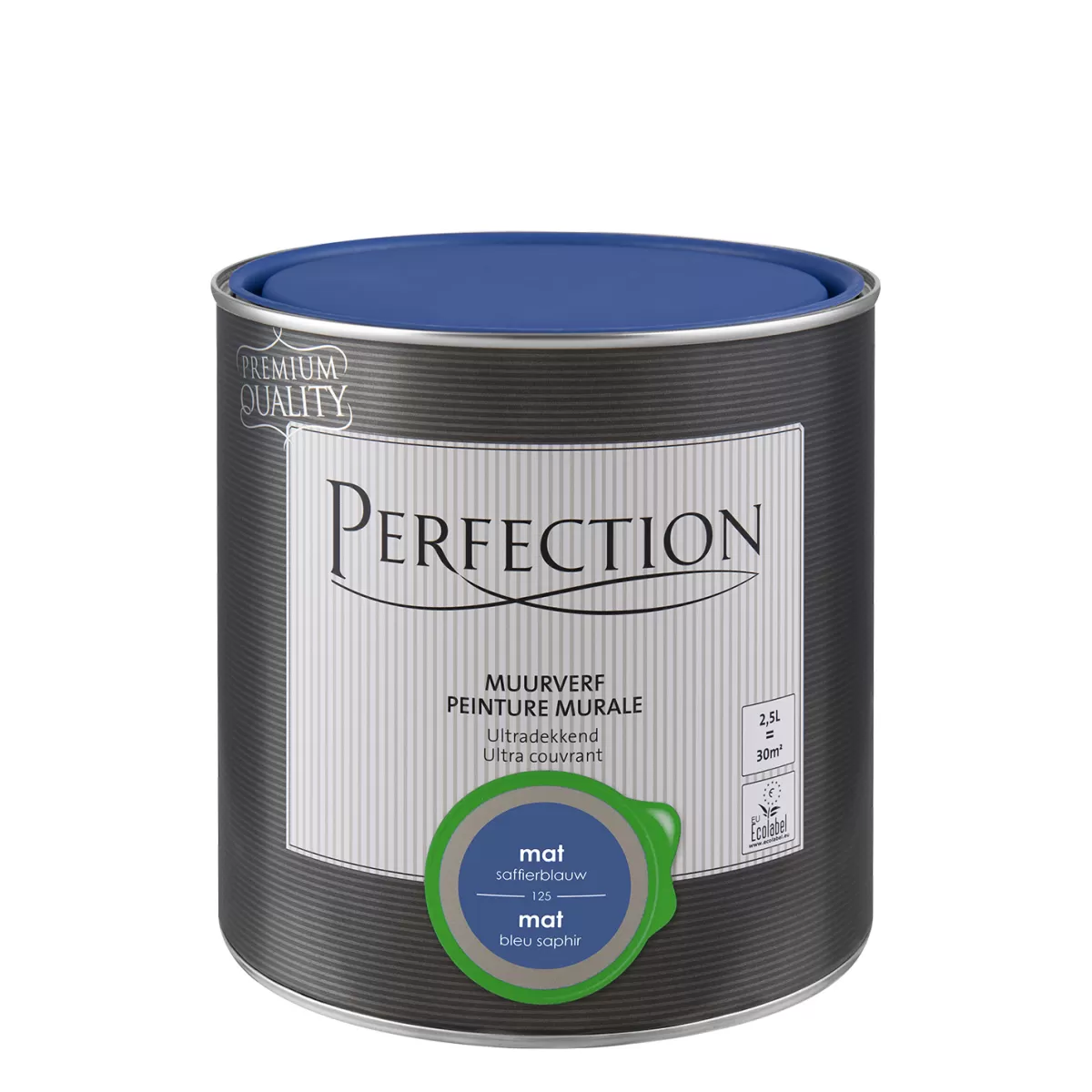 Brico Muurverf-Perfection Ultradekkende Muurverf Saffierblauw Mat 2,5L