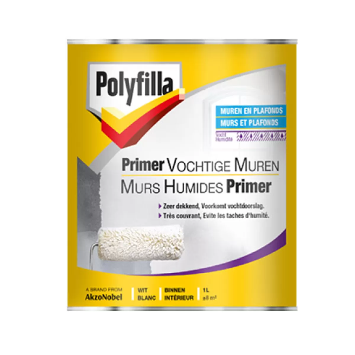 Brico Houtvulmiddelen-Polyfilla Primer Vochtige Muren 1L