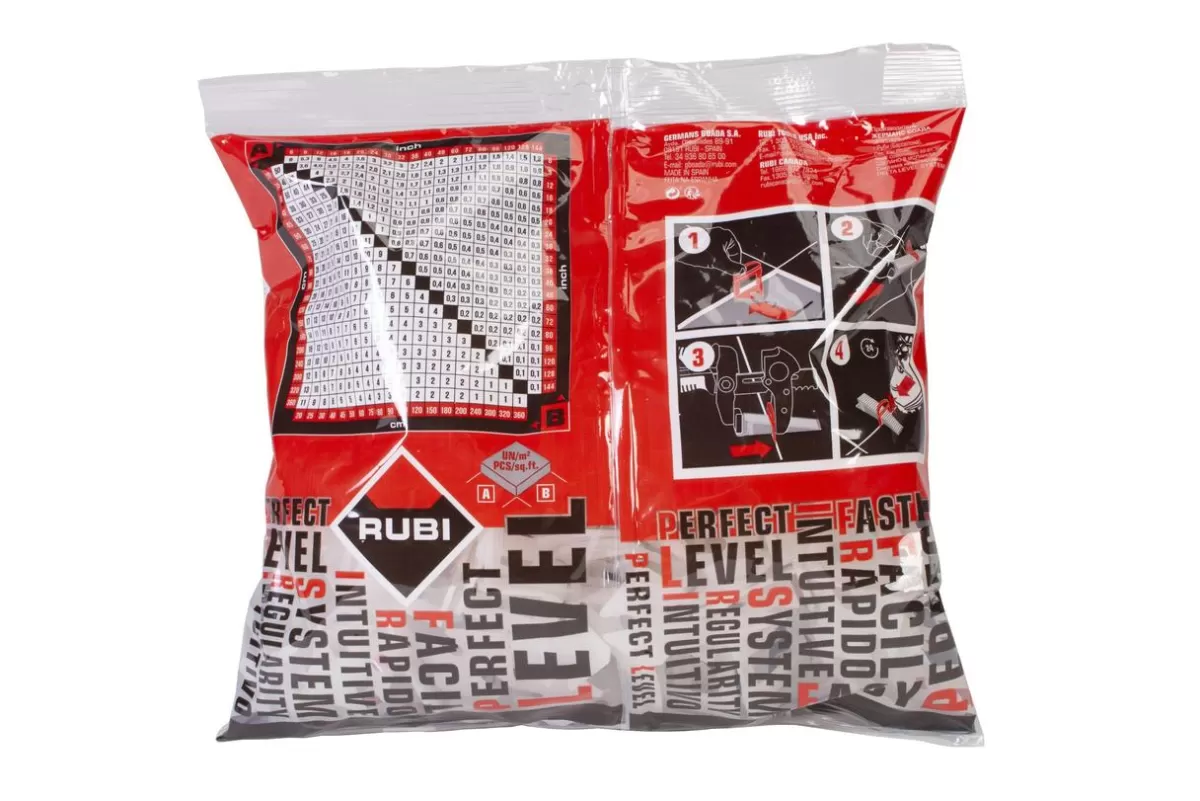 Brico Rubi Delta Leveling System Clip Voor Voeg 1,5Mm, Hoogte 11-20Mm, 100Stuks