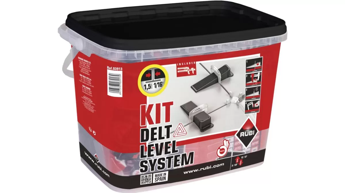 Brico Rubi Delta Leveling System Startersset Voor Voeg 1,5Mm, Hoogte 3-12Mm
