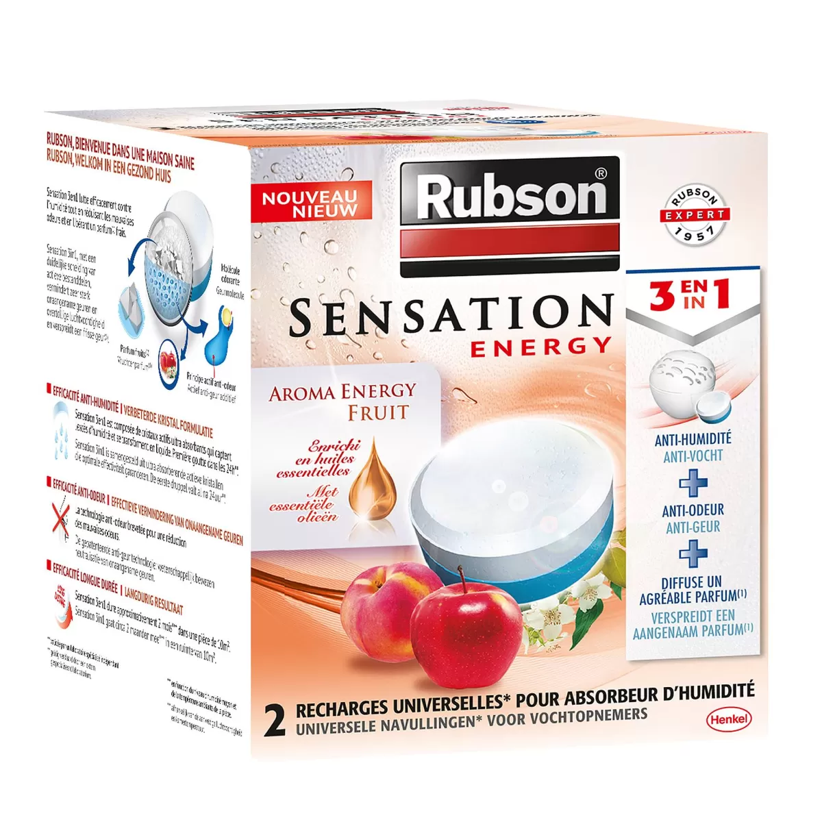 Brico Rubson Navulling Vochtopnemer Fruit Sensation 2X300G Clearance