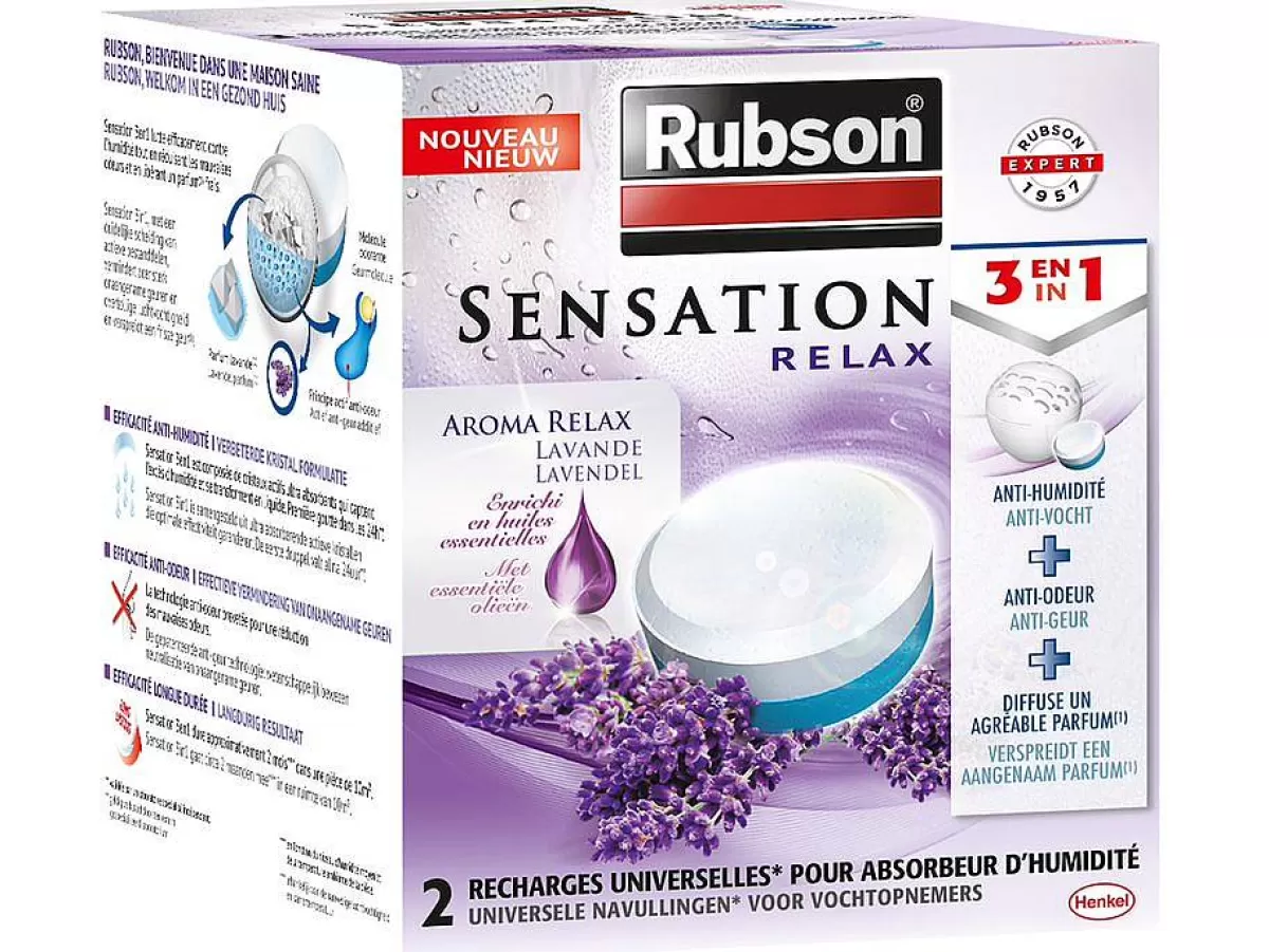 Brico Rubson Navullingen Vochtopnemer Sensatie Lavendel 2X300Gr Best Sale