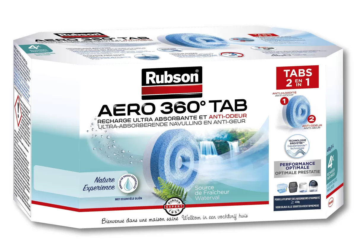 Brico Rubson Vochtopnemer Navullingen Aero 360 Vanille 4Stuks Online