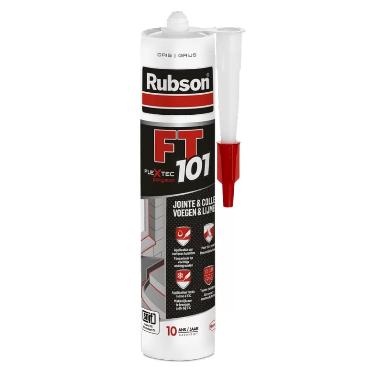 Brico Voegkitten-Rubson Voegkit Ft101 Universeel Grijs 280Ml