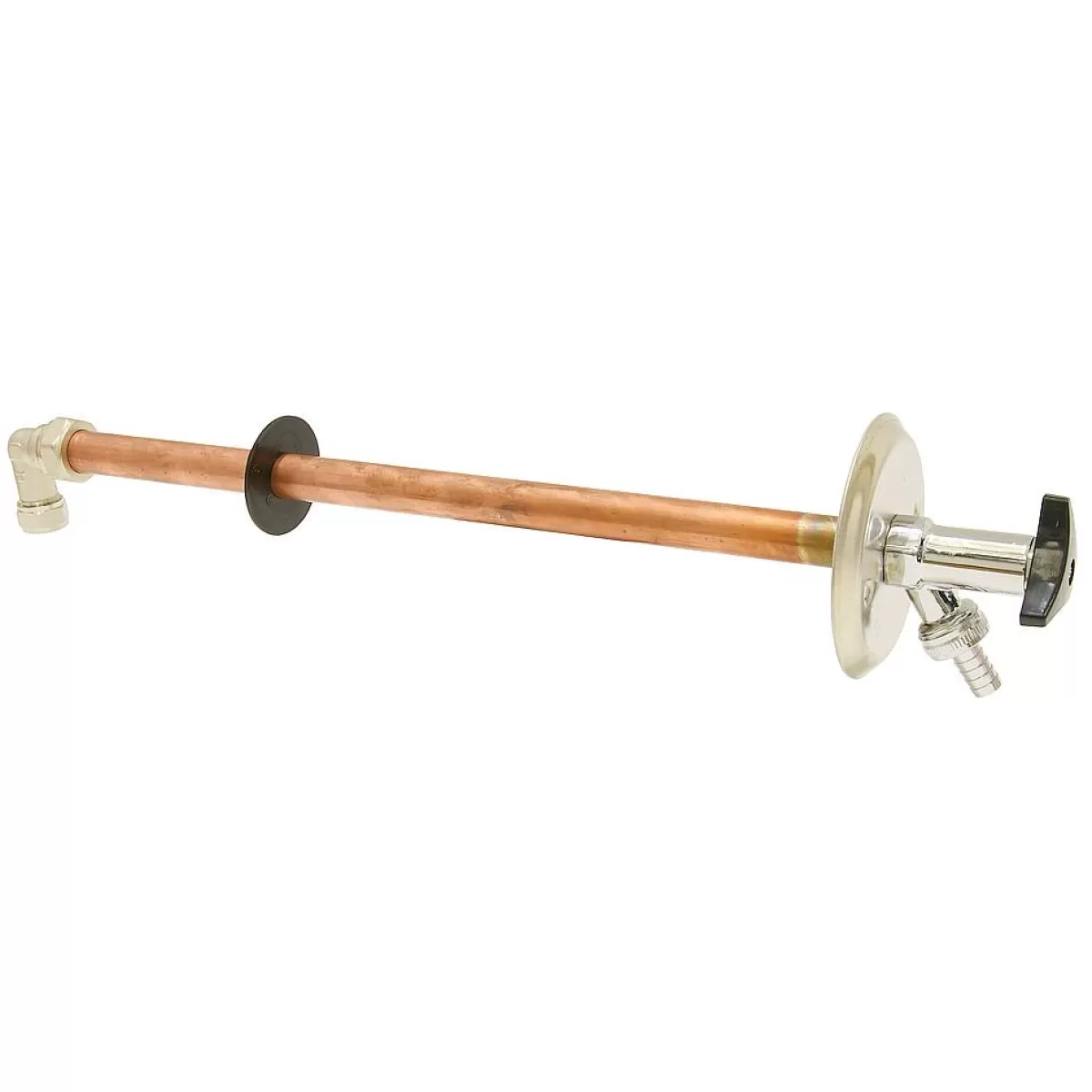 Brico Sanivesk Luxe Vorstvrije Gevelkraan Rond Met Knop En Losse Sleutel En Slangpilaar ( Knel X Buitendraad ) 22Mm X 3/4" Best Sale