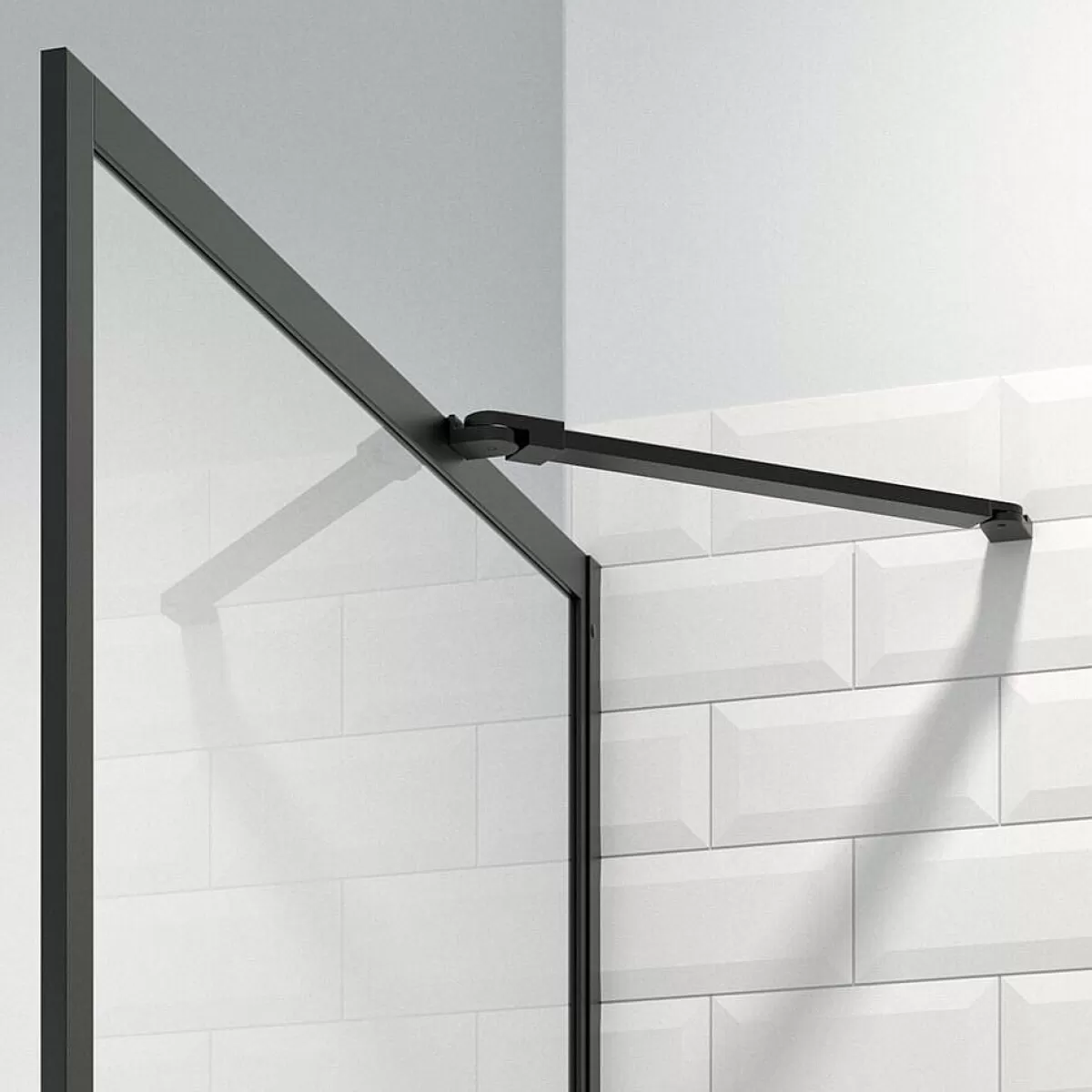 Brico Sealskin Contour Inloopdouche Type A3 118X200Cm Zwart | 6Mm Helder Veiligheidsglas Store