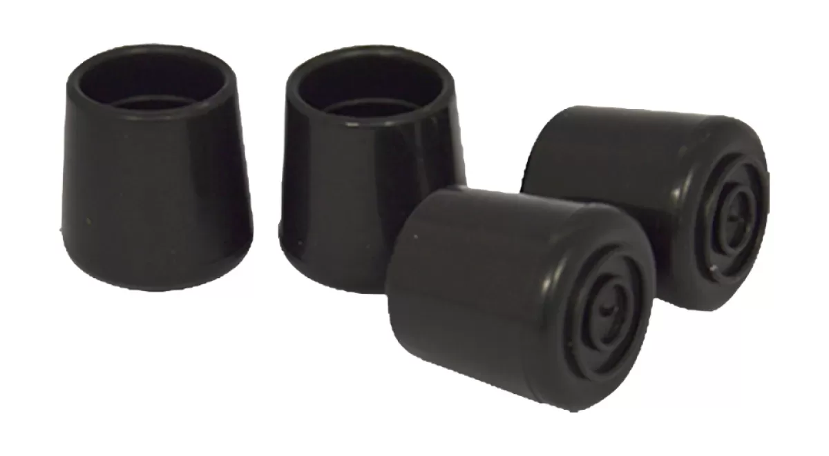 Brico Sencys Externe Dop Stoel-/Tafelpoot Rubber 25Mm Zwart 4St.