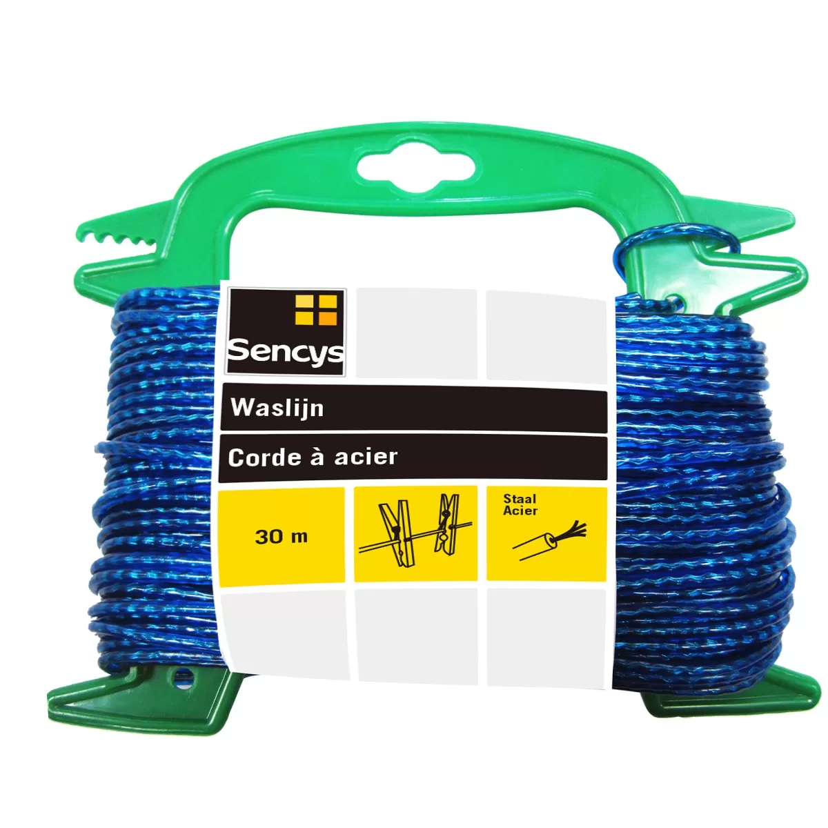 Brico Sencys Waslijn Blauw 3Mm 30M Outlet