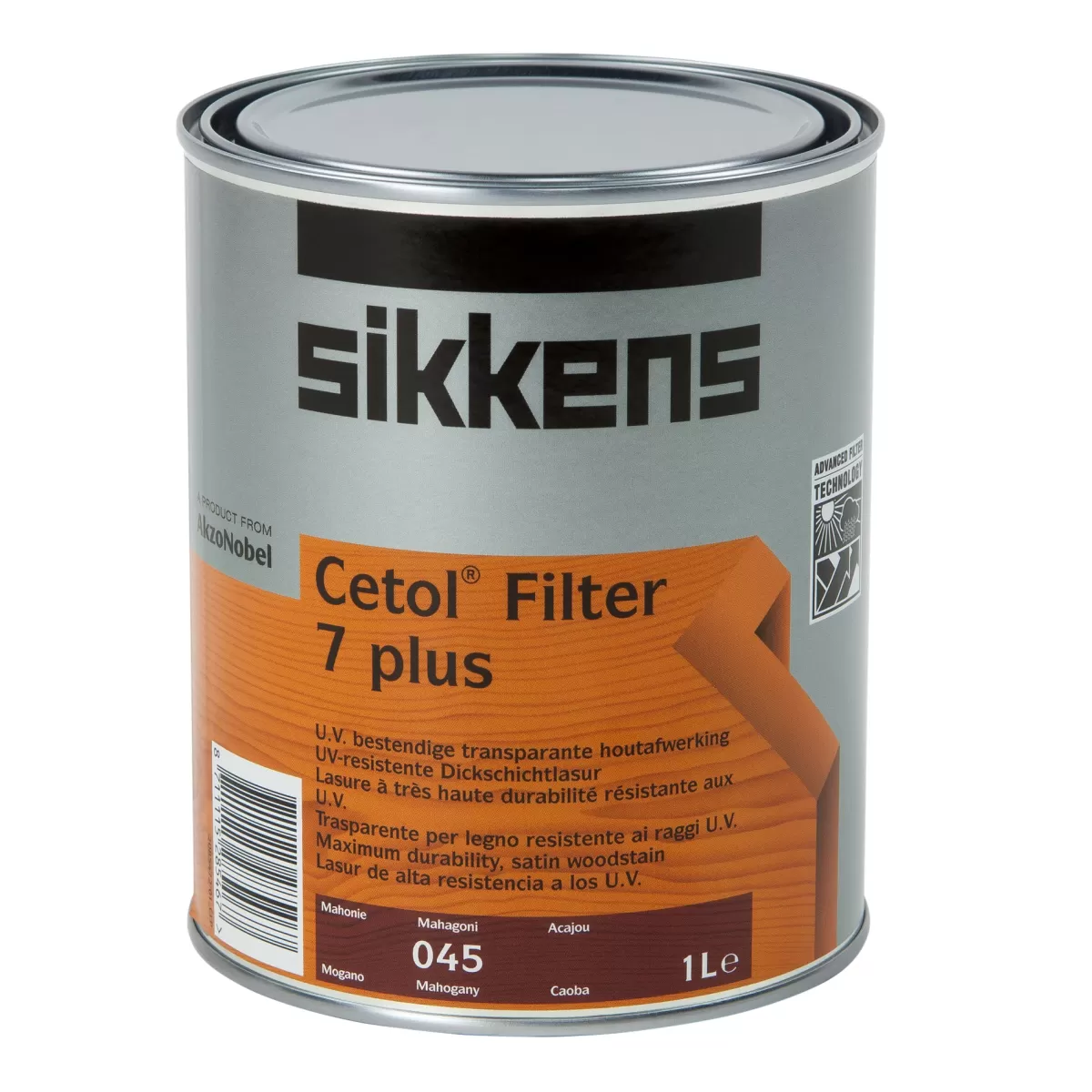 Brico Beits-Sikkens 'Cetol Filter 7 Plus' Beits Satijn Mahonie 1L