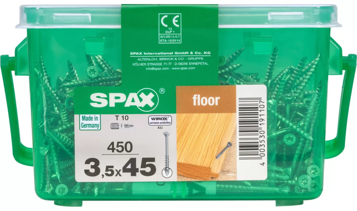 Brico Schroeven-Spax Parketschoef 'T-Star' Wirox 3.5X45Mm 450 Stuks