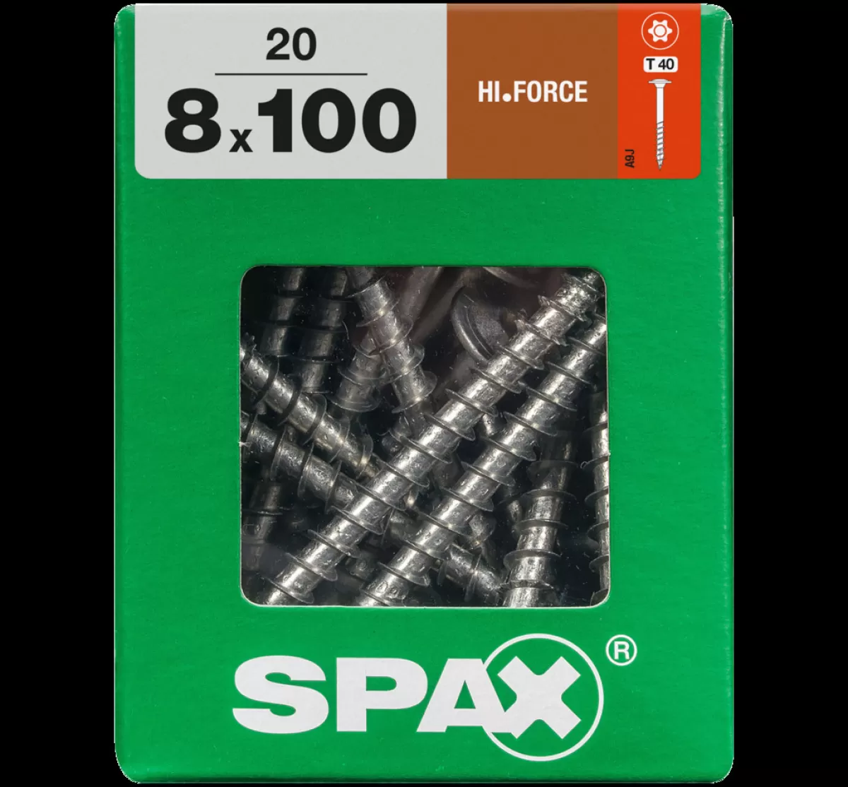 Brico Schroeven-Spax Schroef 'Hi.Force' Staal 100 X 8 Mm - 20 Stuks