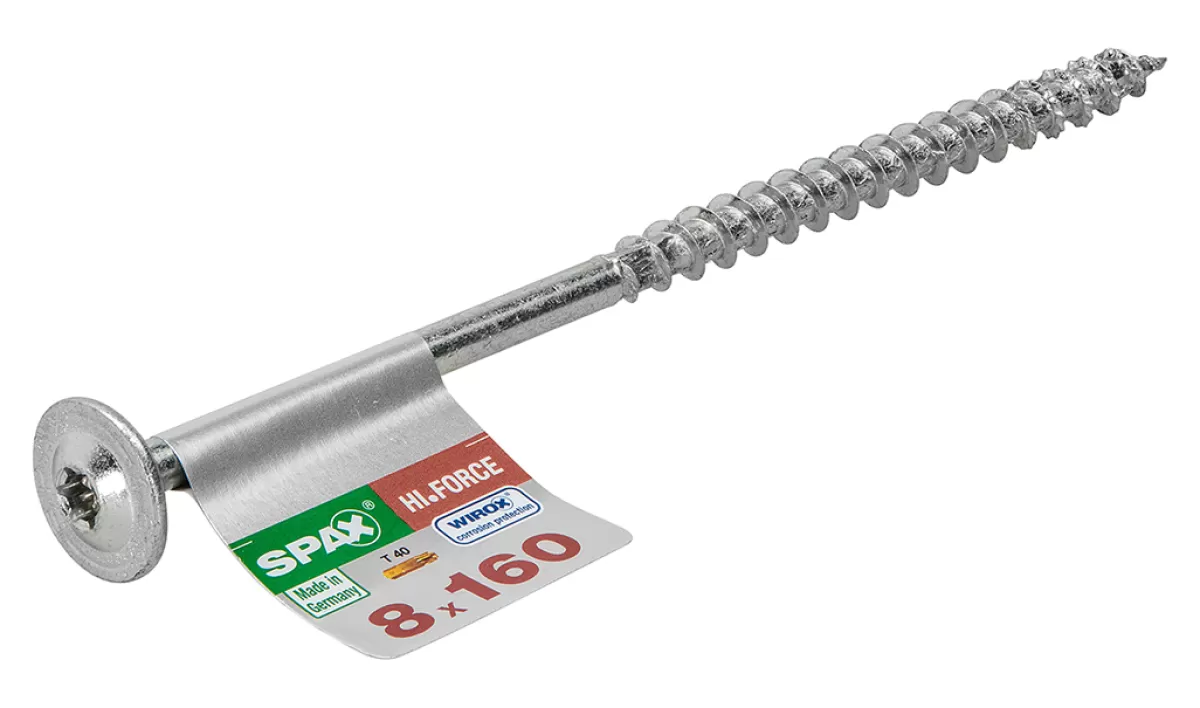 Brico Schroeven-Spax Schroef 'Hi.Force' Staal 160 X 8 Mm - 1 Stuk