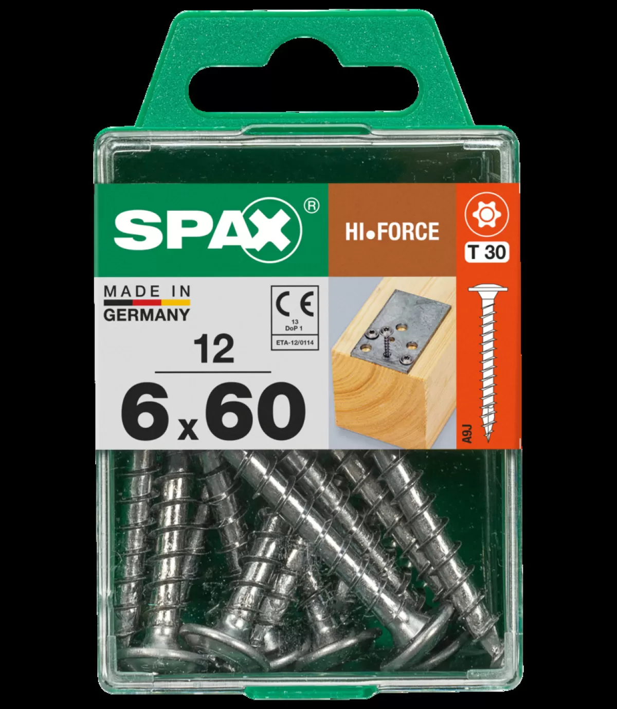 Brico Schroeven-Spax Schroef 'Hi.Force' Wirox 6X60Mm 12 Stuks