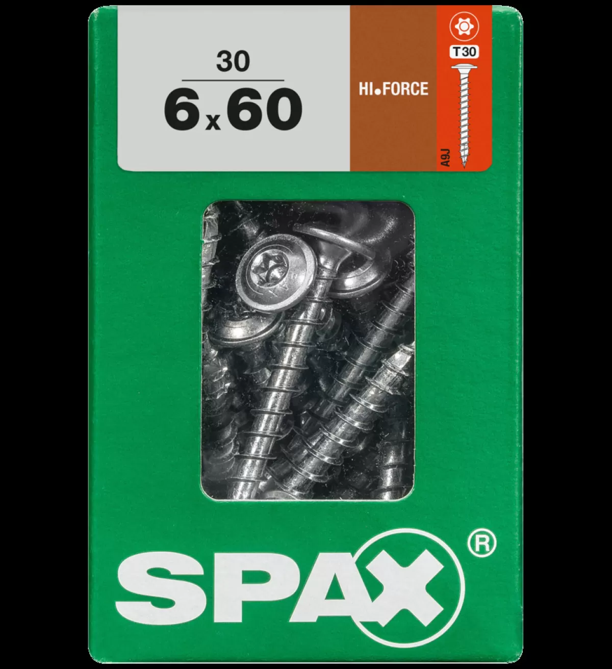 Brico Schroeven-Spax Schroef 'Hi.Force' Wirox 6X60Mm 30 Stuks