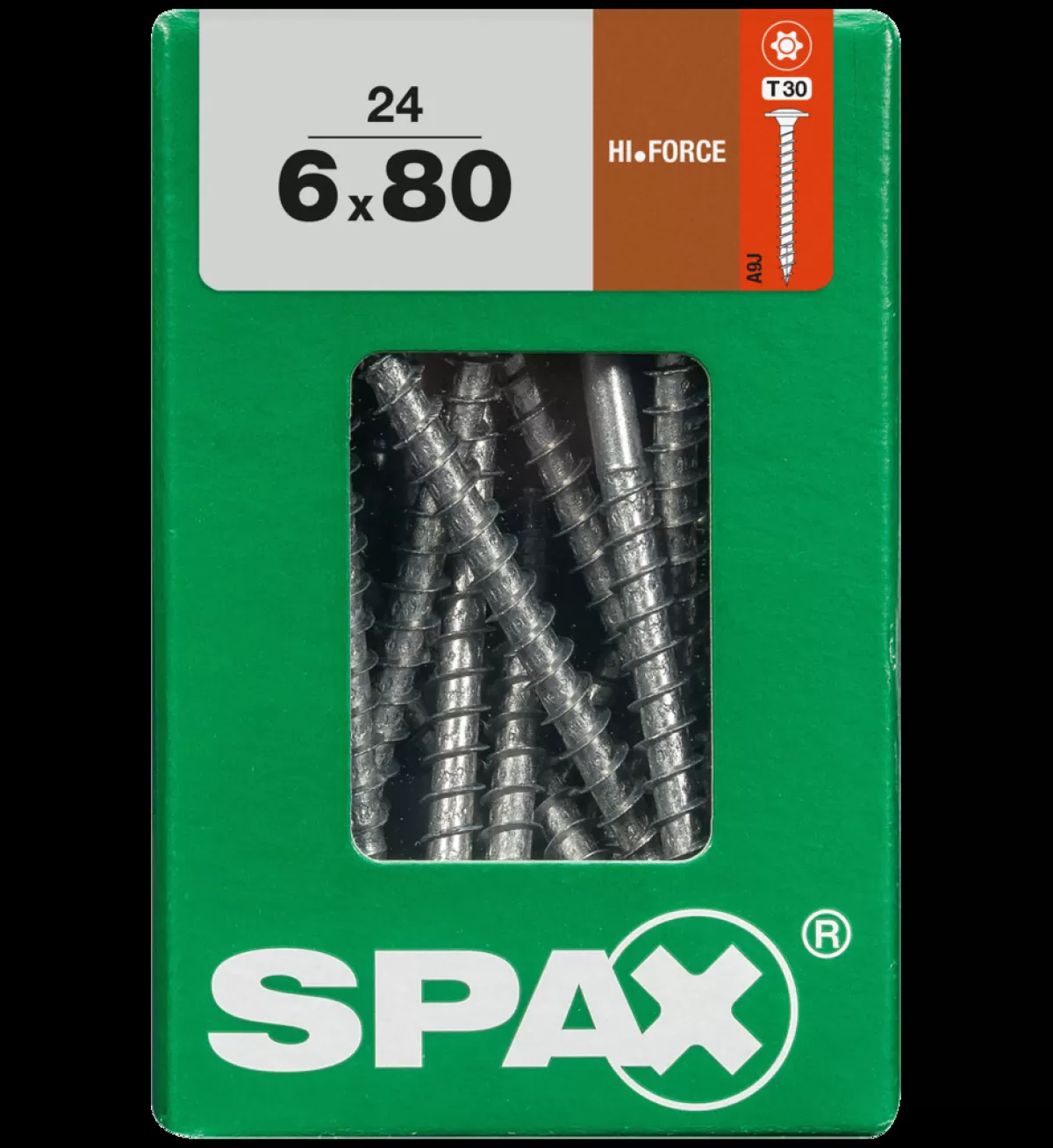 Brico Schroeven-Spax Schroef 'Hi.Force' Wirox 6X80Mm 24 Stuks